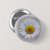 schitterende witte mais ronde button 5,7 cm (Voorkant /achterkant)