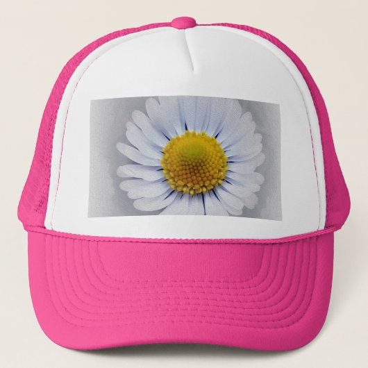 schitterende witte mais trucker pet (Voorkant)