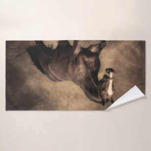 Schitterende zeepijp badhanddoek