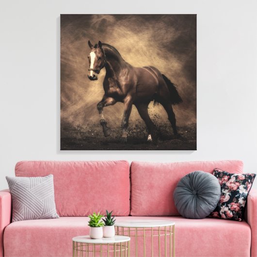 Schitterende zeepijp canvas afdruk (Insitu (Woonkamer))