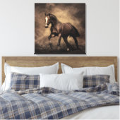 Schitterende zeepijp canvas afdruk (Insitu (Slaapkamer))