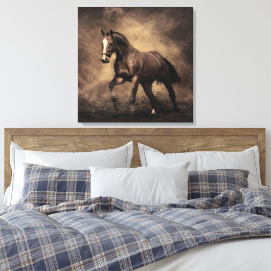 Schitterende zeepijp canvas afdruk (Insitu (Slaapkamer))