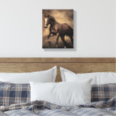 Schitterende zeepijp canvas afdruk (Insitu (Slaapkamer))