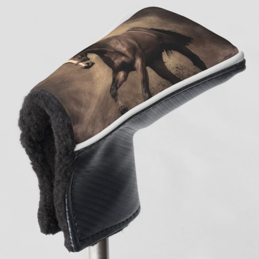 Schitterende zeepijp golfheadcover (3/4 voorkant)