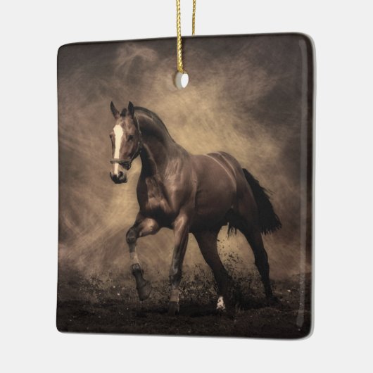 Schitterende zeepijp keramisch ornament (Links)