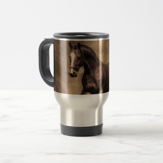 Schitterende zeepijp reisbeker (Voorkant links)