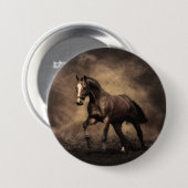 Schitterende zeepijp ronde button 7,6 cm (Voorkant /achterkant)