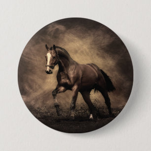 Schitterende zeepijp ronde button 7,6 cm