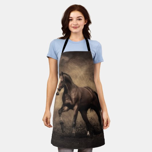 Schitterende zeepijp schort (Gedragen)