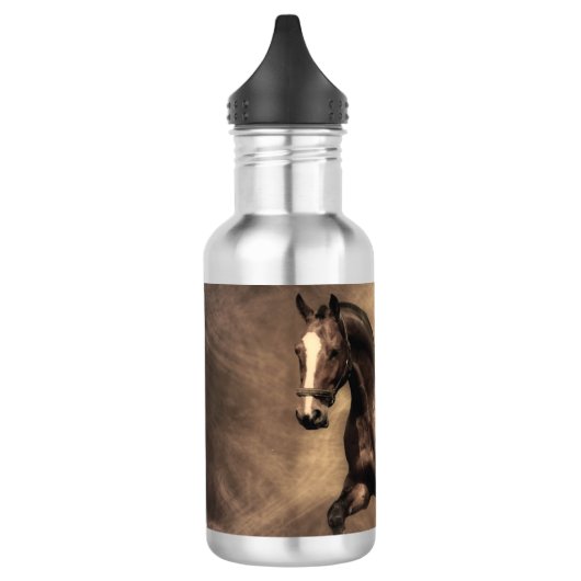 Schitterende zeepijp waterfles  (Links)