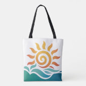 Schitterende Zon Tote Bag (Achterkant)