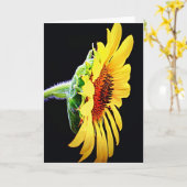 Schitterende zonnebloemkaart kaart (Gele Bloem)