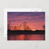 Schitterende zonsondergang in de Calamus Briefkaart (Voorkant / Achterkant)