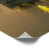 Schitterende zonsondergang in Halong Bay Vietnam H Poster (Hoek)