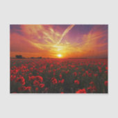 Schitterende zonsondergang op papaver tissuepapier (Voorkant)