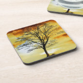 Schitterende, zonsonderste Schilderachtig landscha Bier Onderzetter (Linkerzijde)