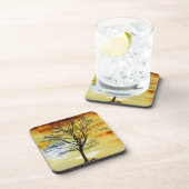 Schitterende, zonsonderste Schilderachtig landscha Bier Onderzetter (Rechterzijde)