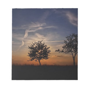 Schitterende, zonsonderste Schilderachtig landscha Notitieblok