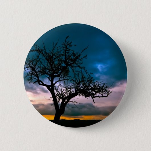 Schitterende, zonsonderste Schilderachtig landscha Ronde Button 5,7 Cm (Voorkant)