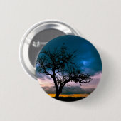 Schitterende, zonsonderste Schilderachtig landscha Ronde Button 5,7 Cm (Voorkant /achterkant)