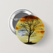Schitterende, zonsonderste Schilderachtig landscha Ronde Button 5,7 Cm (Voorkant /achterkant)