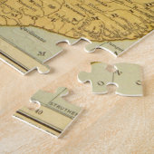 Schitterende zwarte Afrikaanse Voman Africa Map ar Legpuzzel (Zijkant)