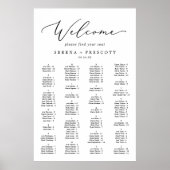 Schitterende zwarte alfabetische zetgrafiek poster (Voorkant)