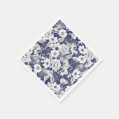 Schitterende zwarte witte lijntekenpony lily-feron servet (Hoek)