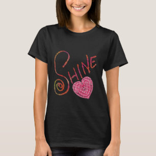 Schittering   Elegante Getextureerde Calligrafie K T-shirt