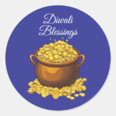 Schittering & Geluk Ronde Sticker (Voorkant)