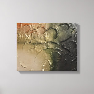 Schittering van Schaduw en Goud abstracte Schilder Canvas Afdruk