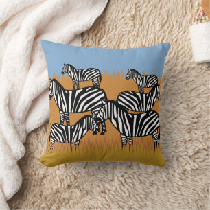 Schittering van zebra's kussen