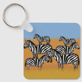 Schittering van zebra's sleutelhanger (Voorkant)