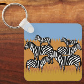 Schittering van zebra's sleutelhanger (Voorkant)