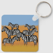 Schittering van zebra's sleutelhanger (Achterkant)