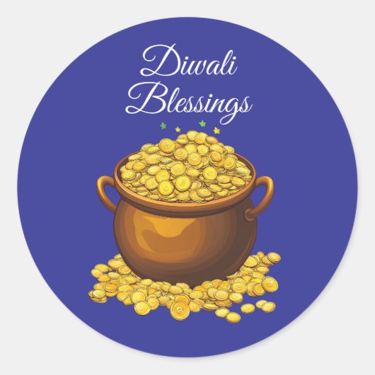 Schittering & Vreugde Ronde Sticker (Voorkant)