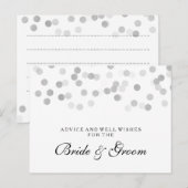 Schittert de Zilveren Folie van de Kaart van de (Voorkant / Achterkant)