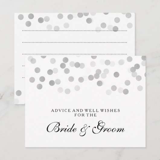 Schittert de Zilveren Folie van de Kaart van de (Voorkant / Achterkant)