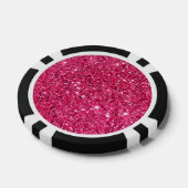 Schittert het Hete Roze van de glamour Pokerchips (Enkel)