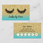 Schittert het Moderne Goud van de Kunstenaar van Klantenkaartje (Voorkant / Achterkant)