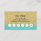 Schittert het Moderne Goud van de Kunstenaar van Klantenkaartje (Achterkant)