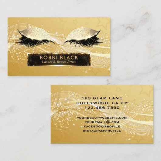Schittert het Zwarte Goud van de Uitbreidingen van Visitekaartje (Voorkant / Achterkant)