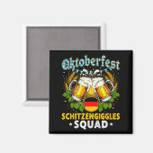 Schitzengiggles Squad München Bier Beierse Magneet (Voorkant / Achterkant)