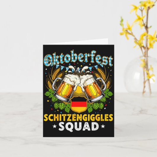 Schitzengiggles Squad Munich Beer Bavarian  Kaart (Gele Bloem)