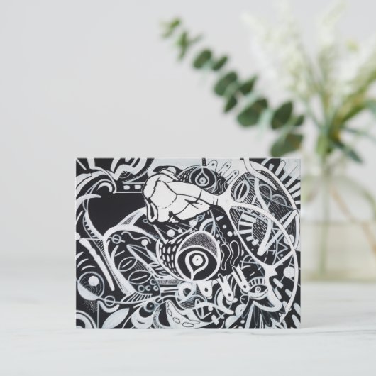 Schizofrene genezing II Briefkaart (Staand voorkant)