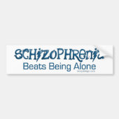 Schizofrene Humor Bumpersticker (Voorkant)