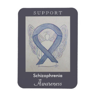 Schizofrenia Awareness Ribbon Angel Custom Magnet Magneet
