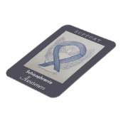 Schizofrenia Awareness Ribbon Angel Custom Magnet Magneet (Linkerzijde)