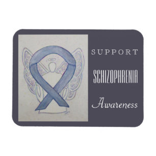 Schizofrenia Awareness Ribbon Angel Custom Magnet Magneet