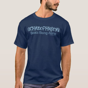 Schizofrenische Humor (blauw) T-shirt